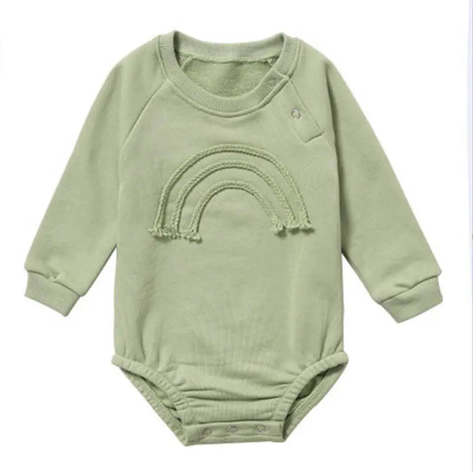 Rainbow Sweater Long-sleeve Onesie