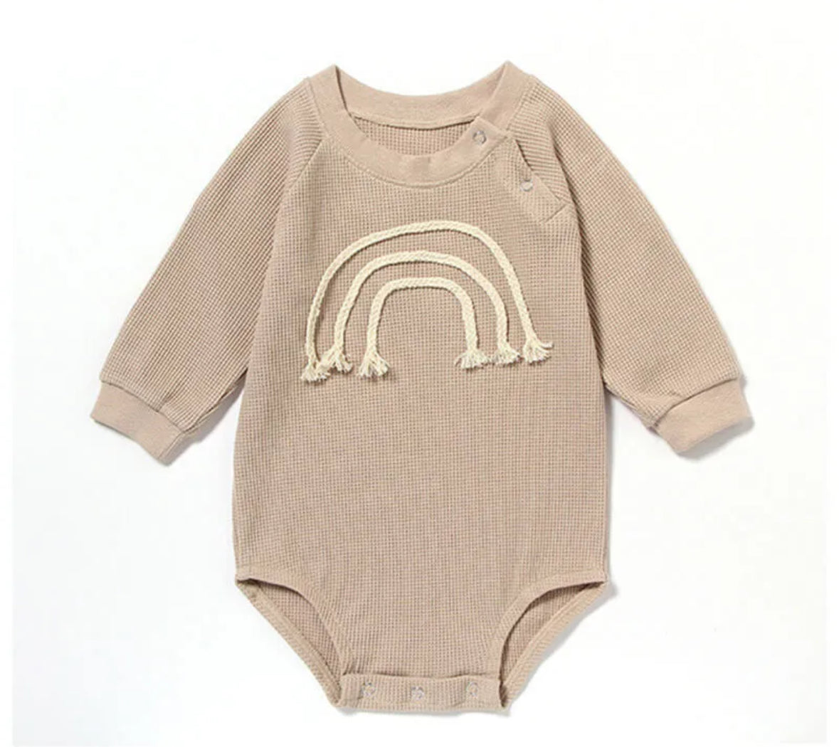 Rainbow Sweater Long-sleeve Onesie