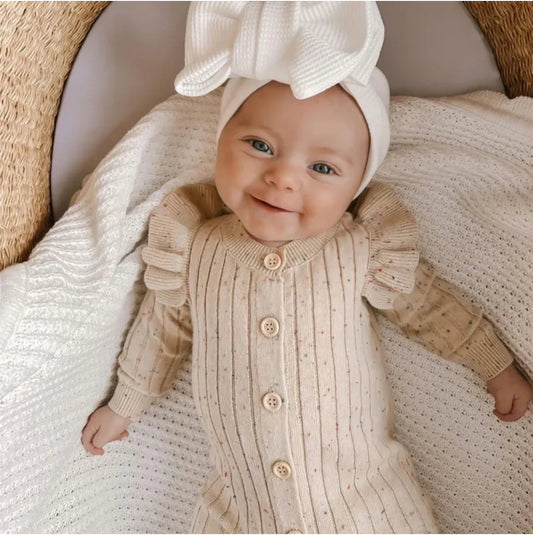 Speckled Knit Romper