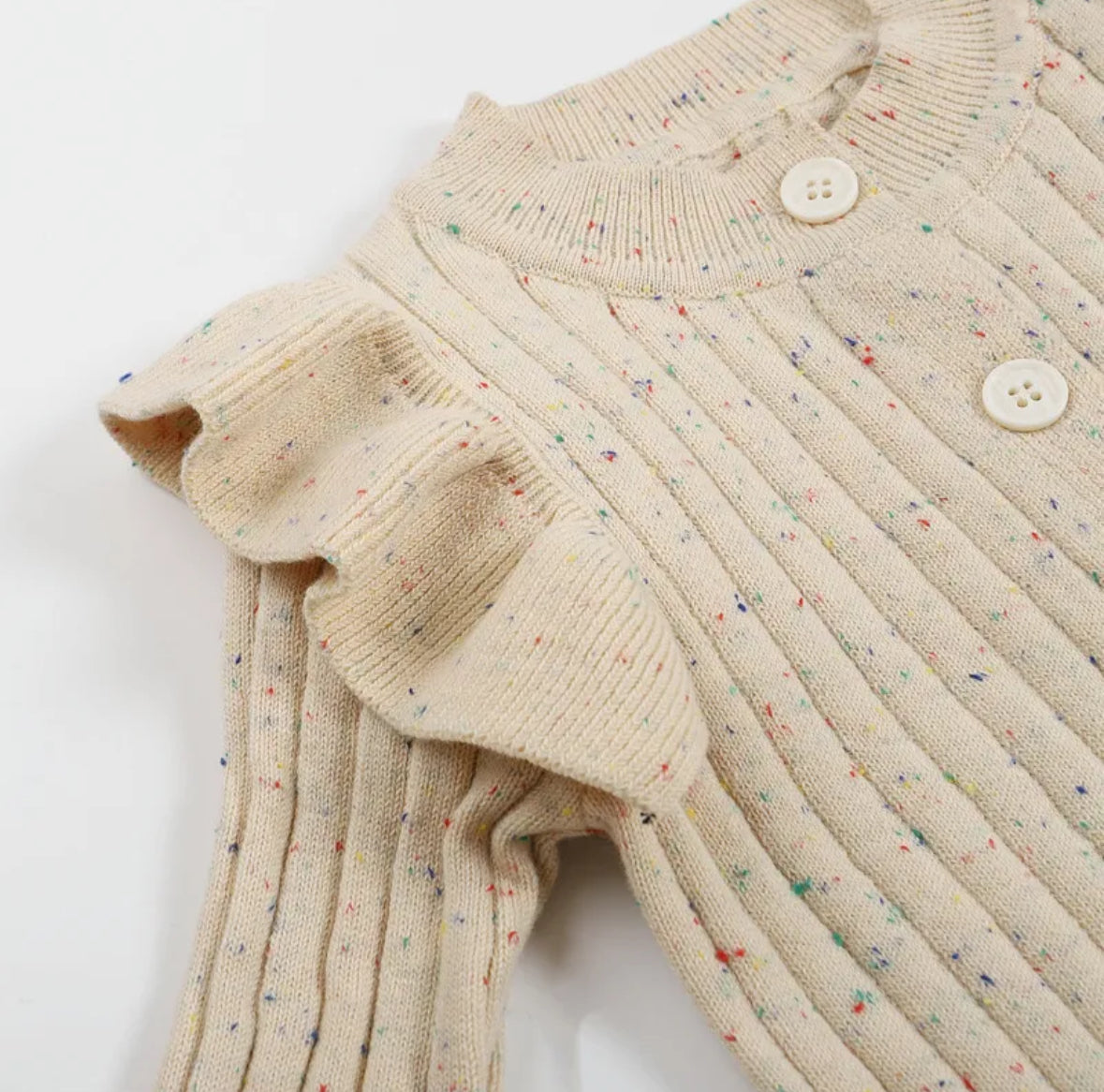 Speckled Knit Romper