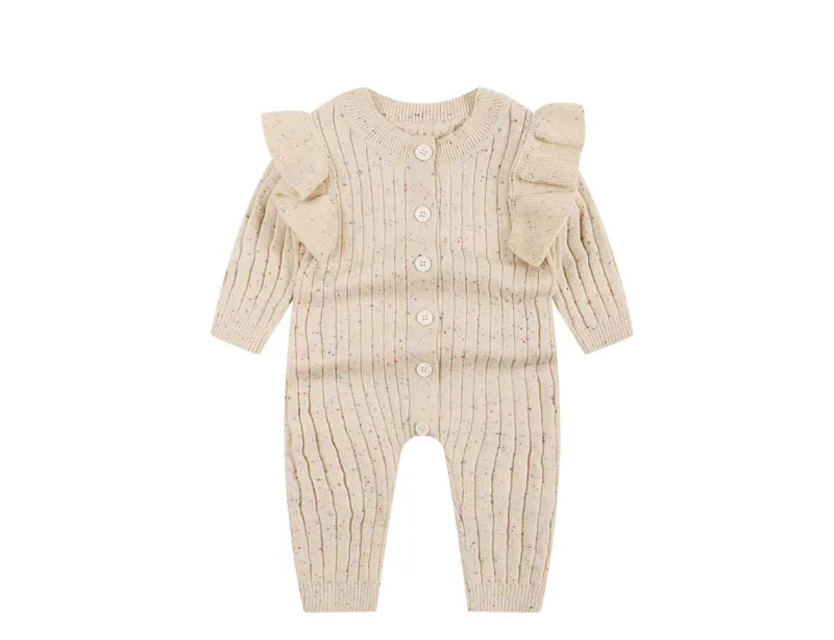 Speckled Knit Romper