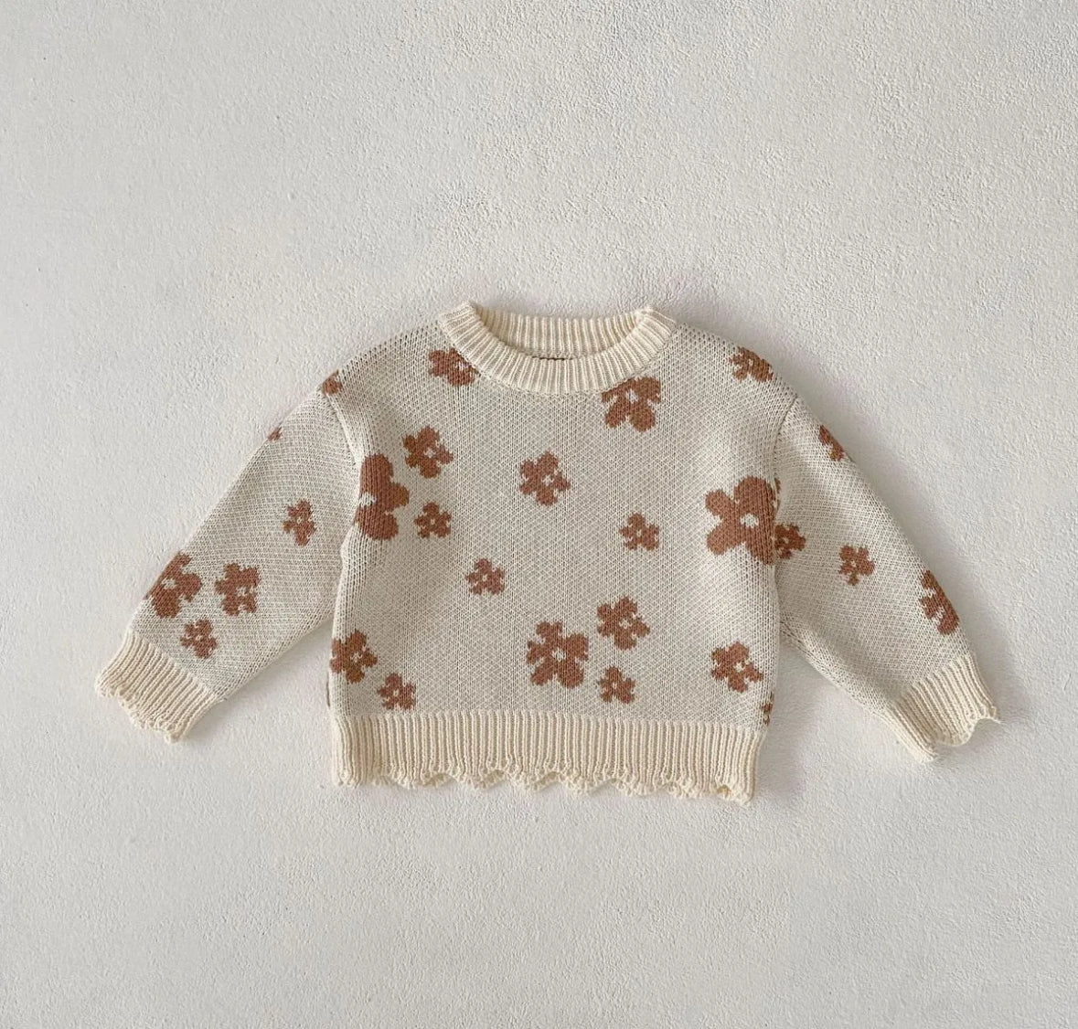 Margot Knit Flower Sweater