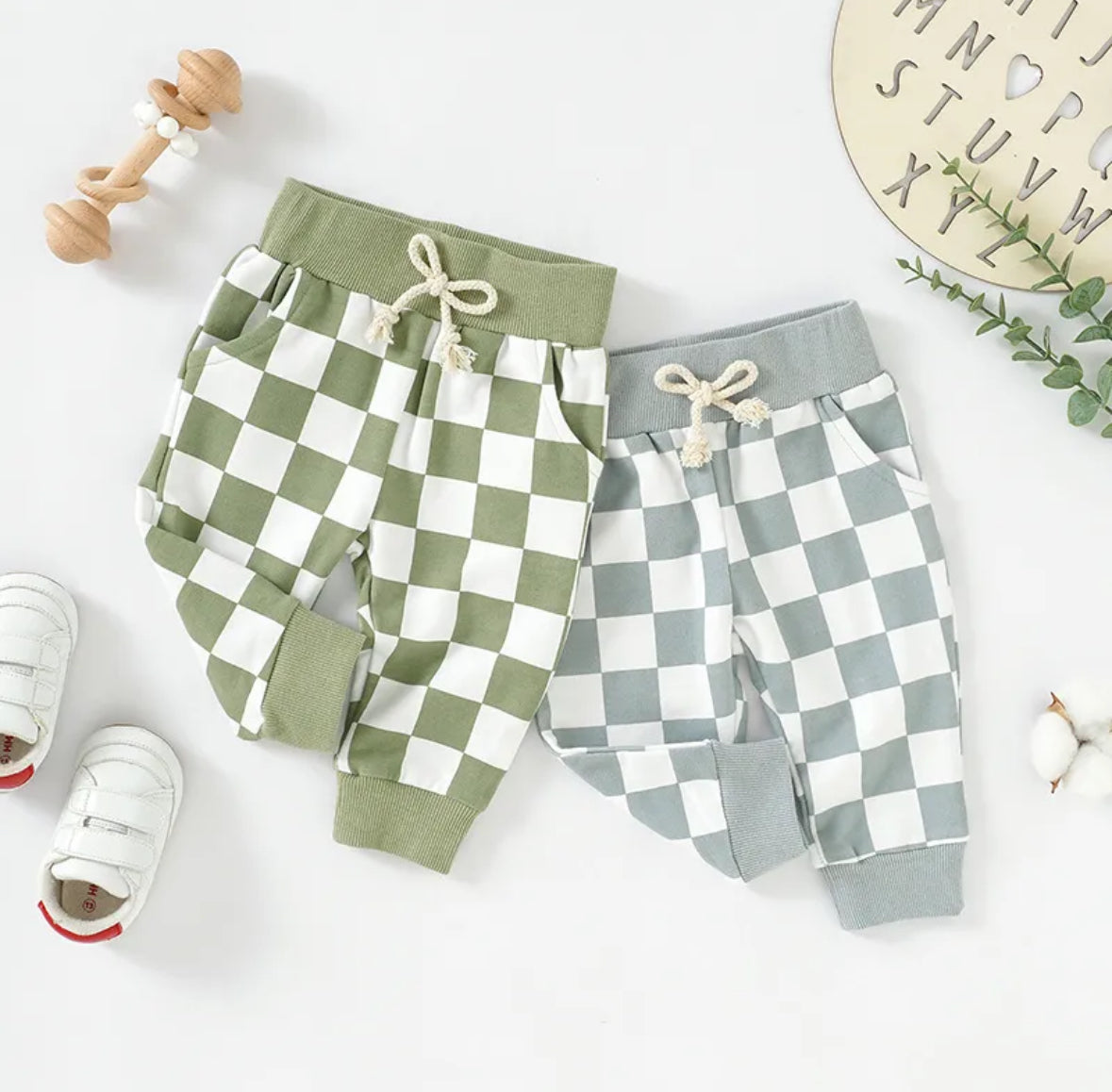 Checkered Jogger Pants