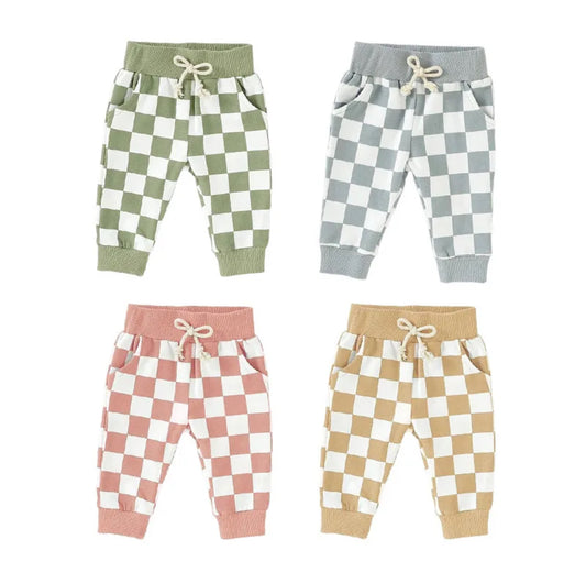 Checkered Jogger Pants