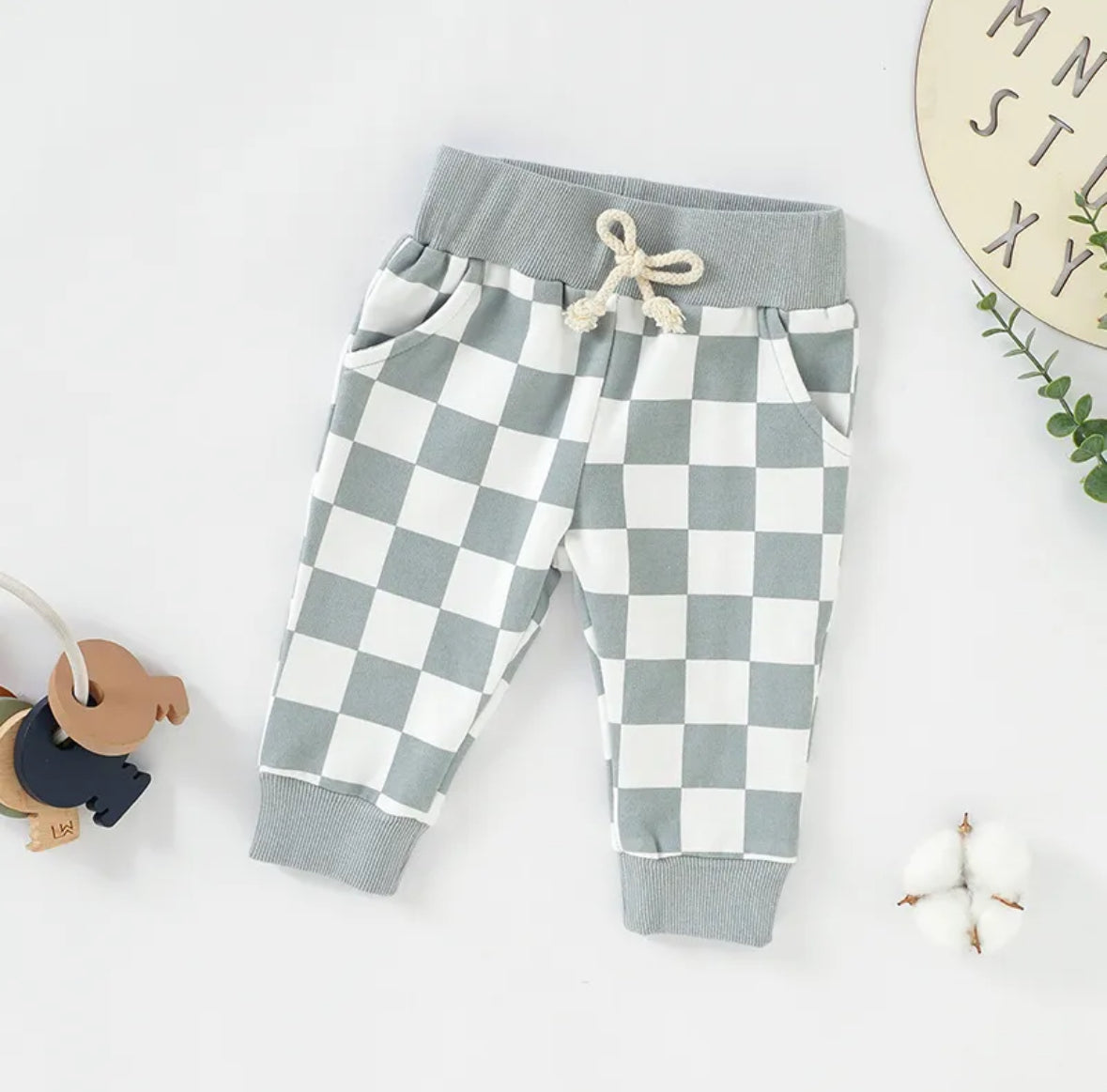 Checkered Jogger Pants