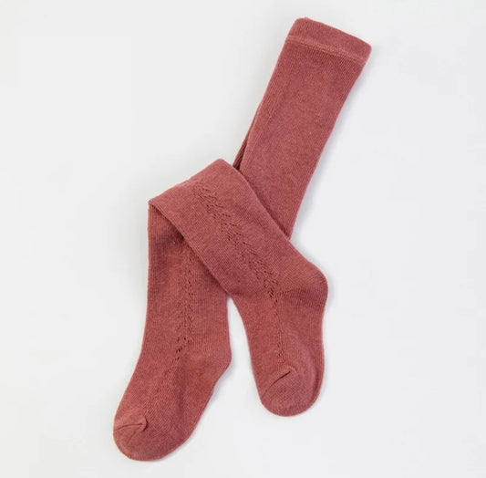 Pointelle Knit Tights
