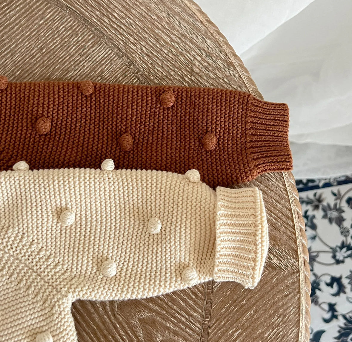 Petite Pompom Knit Cardigan