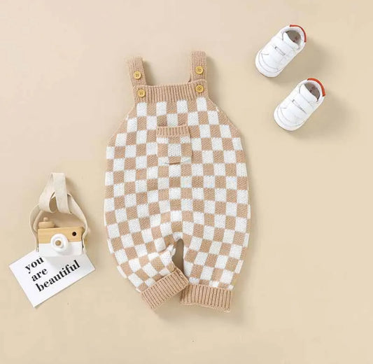 Heritage Checkered Knit Romper