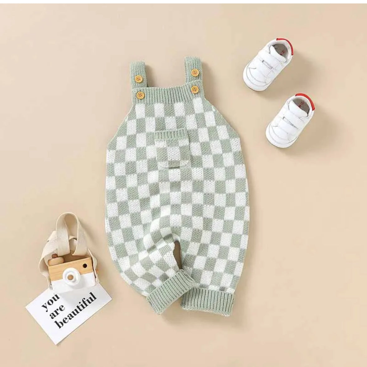 Heritage Checkered Knit Romper
