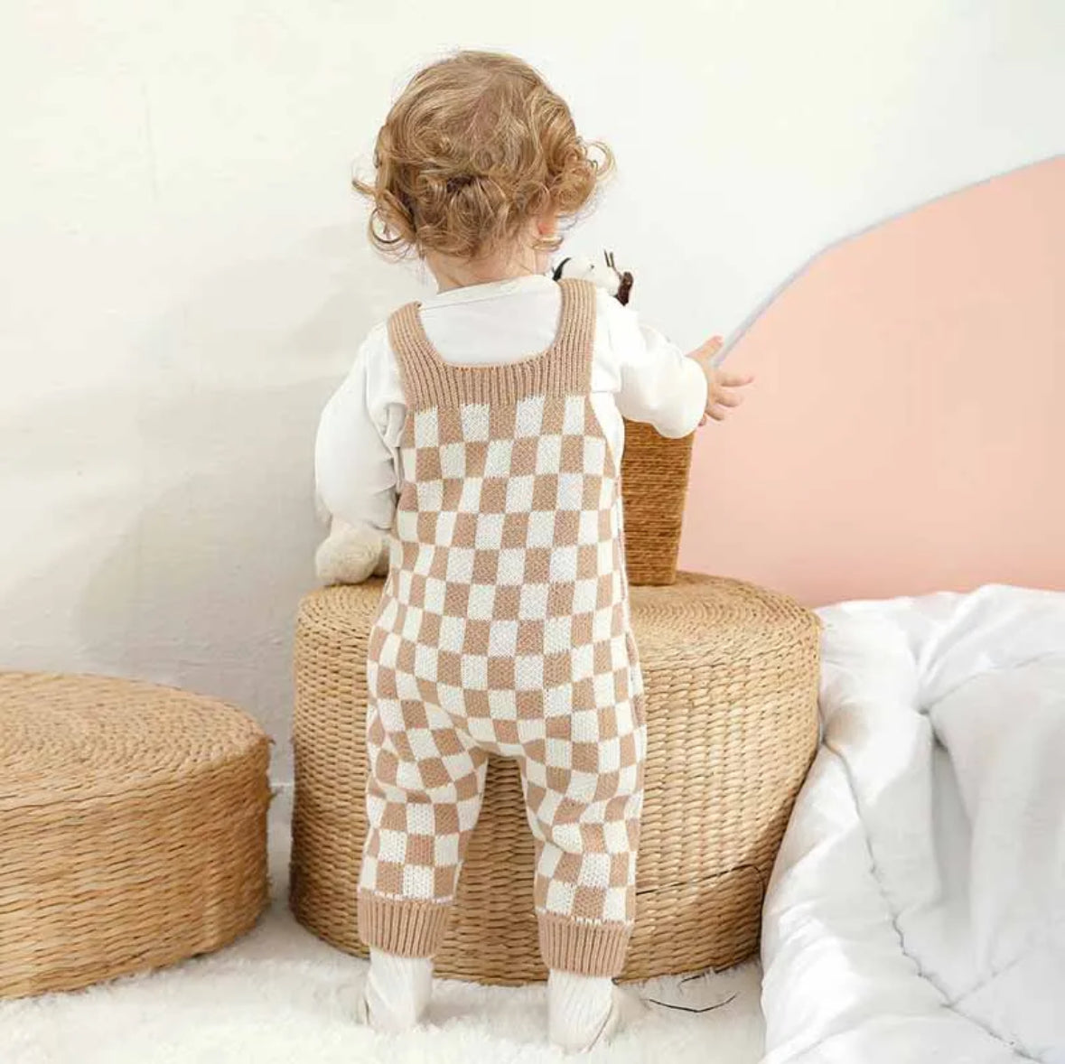 Heritage Checkered Knit Romper