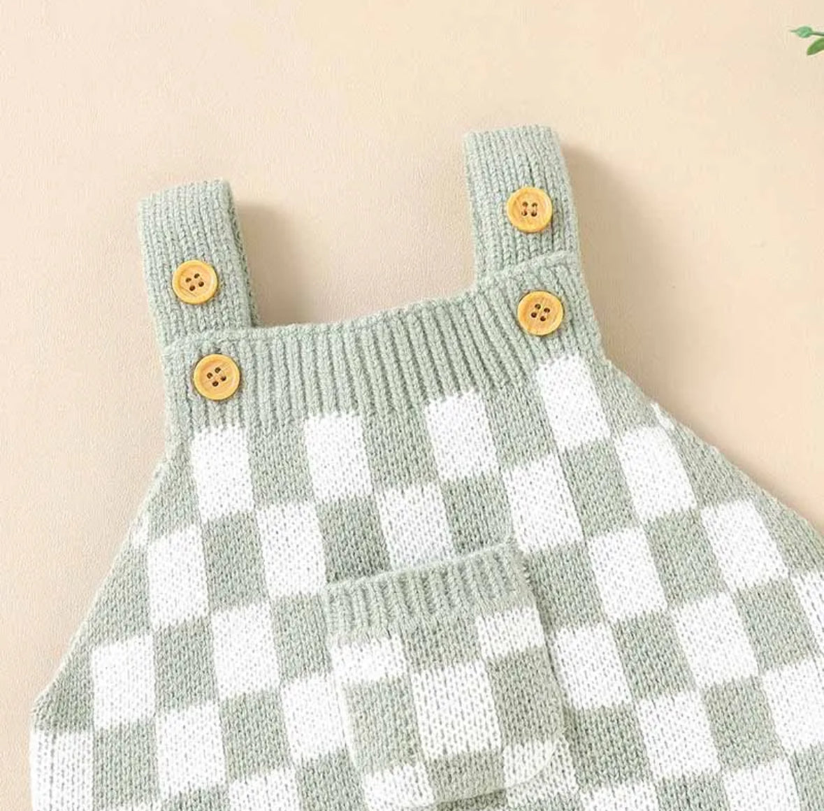 Heritage Checkered Knit Romper