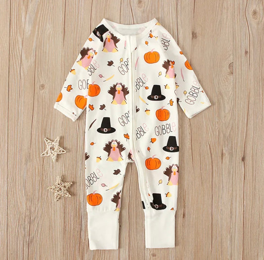 Gobble Thanksgiving Onesie