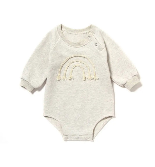 Rainbow Sweater Long-sleeve Onesie