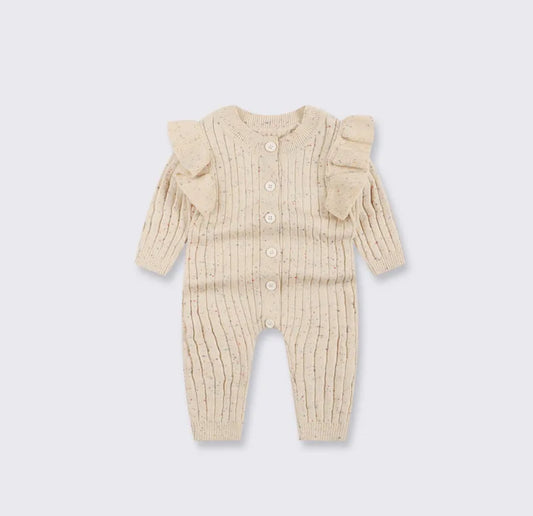 Speckled Knit Romper