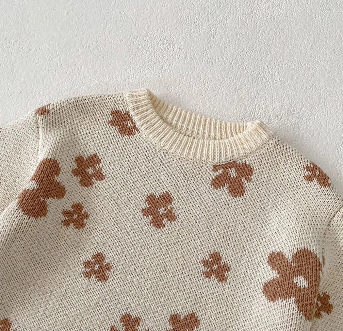 Margot Knit Flower Sweater