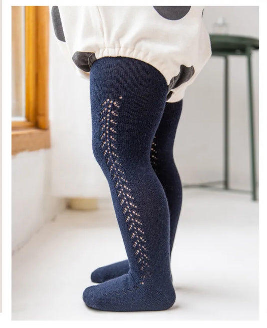 Pointelle Knit Tights