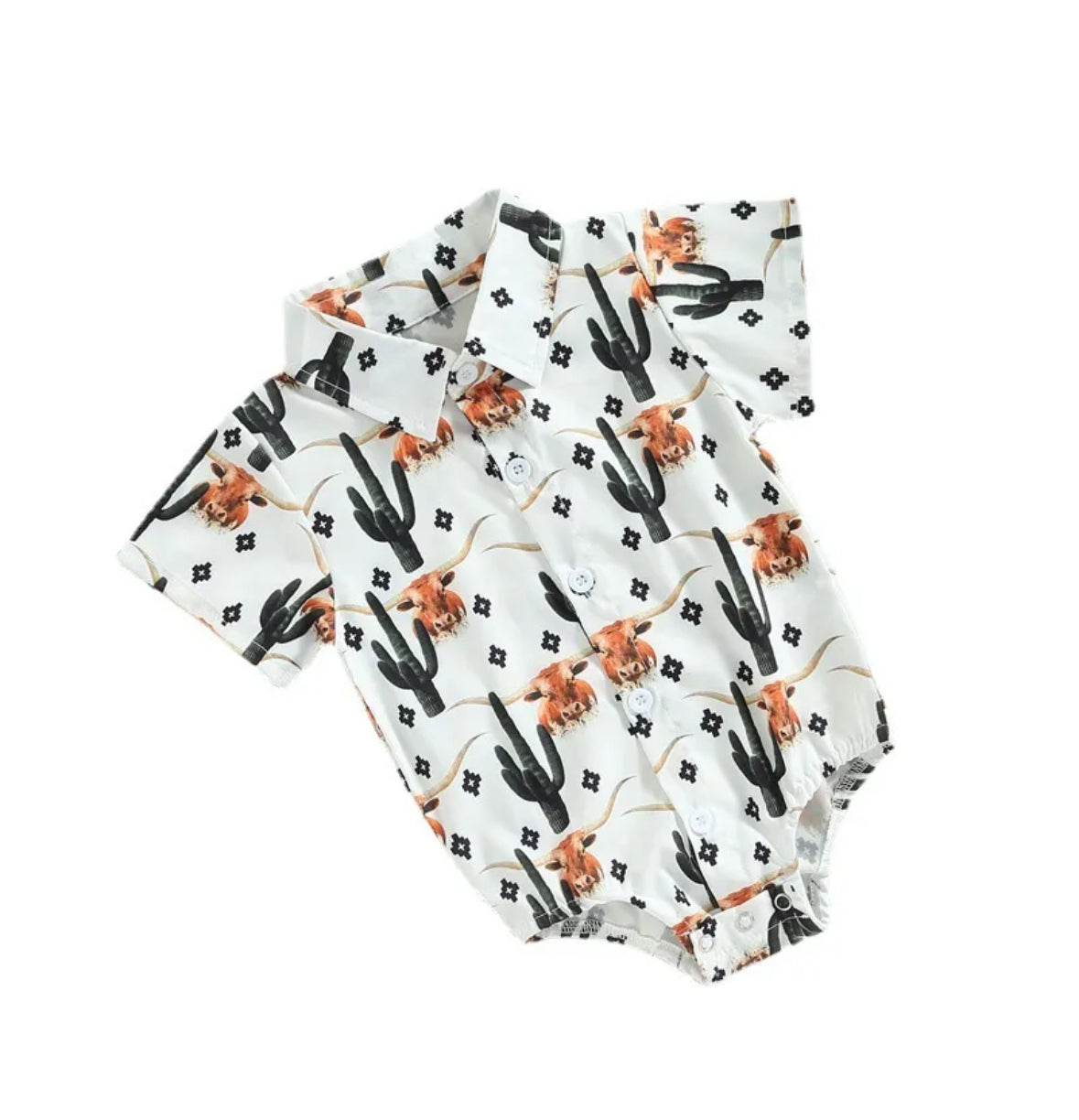 Long Horn Button Up