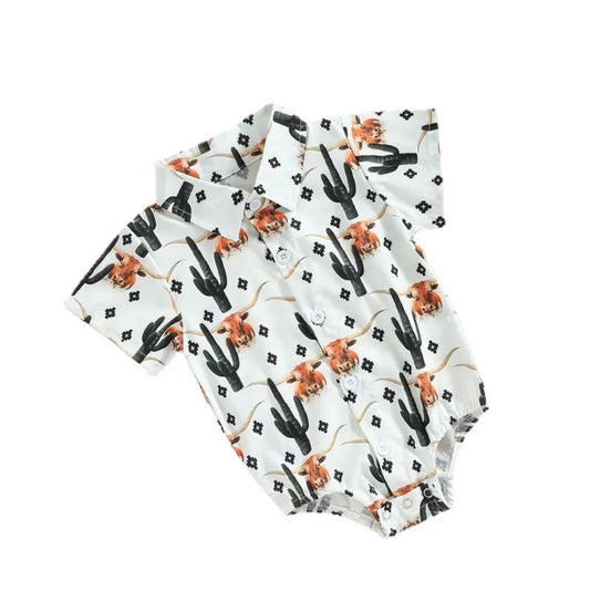 Long Horn Button Up