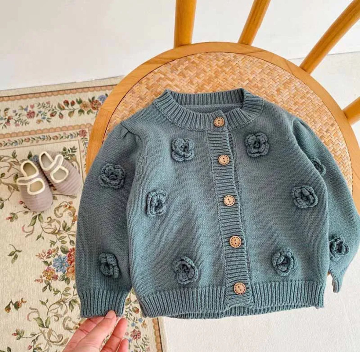 Floral Knit Cardigan