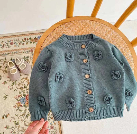 Floral Knit Cardigan